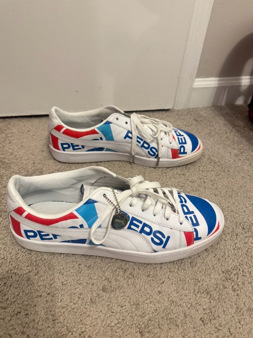 Pepsi x Puma Basket 'White Blue' Size 13